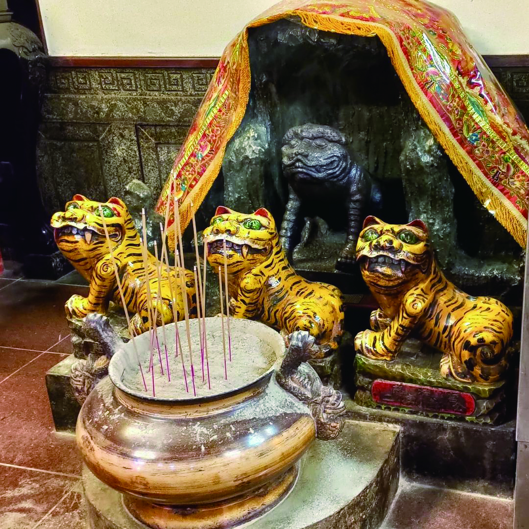 The money mother granted by the Tiger Lord is believed to bless worshippers with good fortune. (Photo・Che Wen)