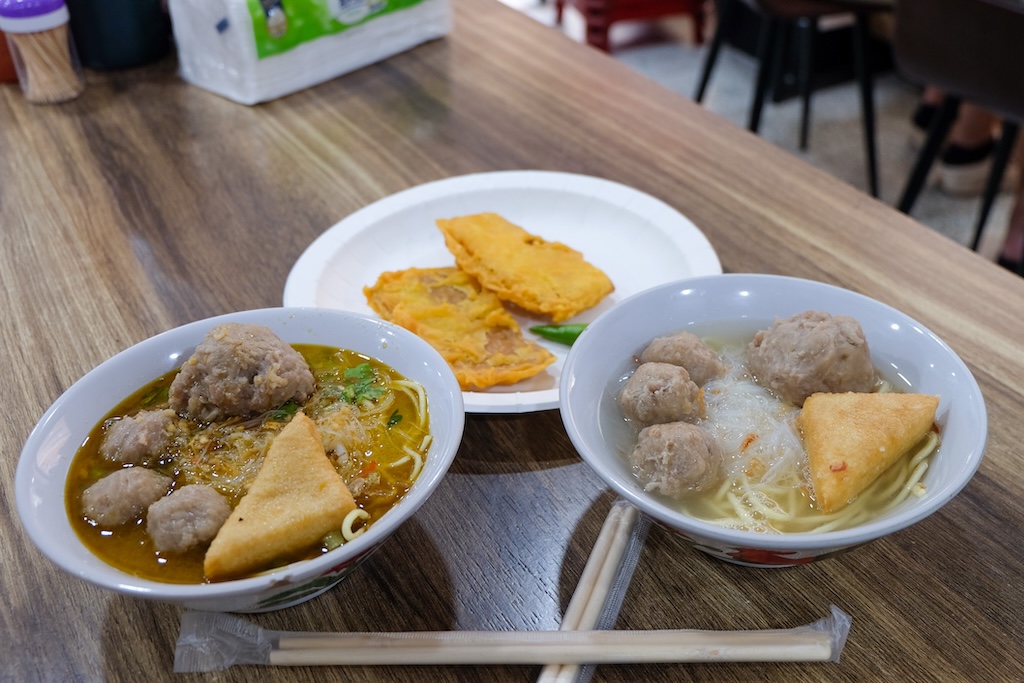 Bakso noodle soup at Pojok Joyo